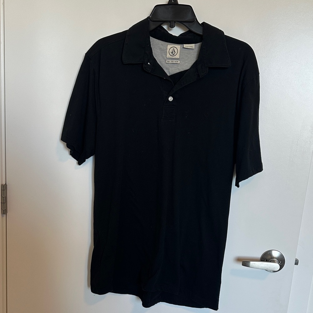 Volcom Men's Black Polo Shirt